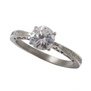 Womens stainless steel harley ring